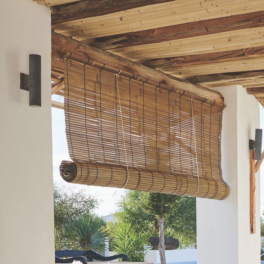 roleta zewnętrzna z bambusa
