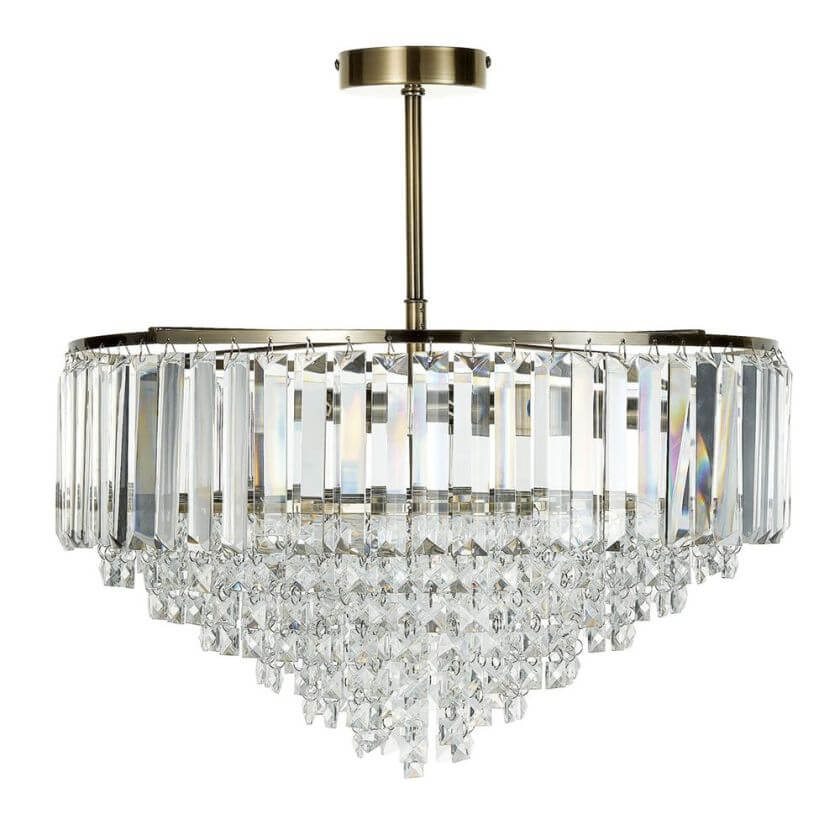 żyrandol do salonu glamour