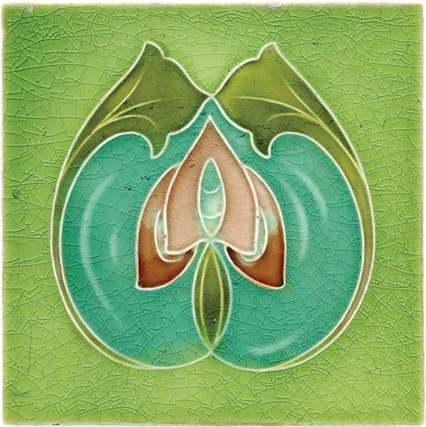 Majolikowy kafelek, www.antique-tile-store.com