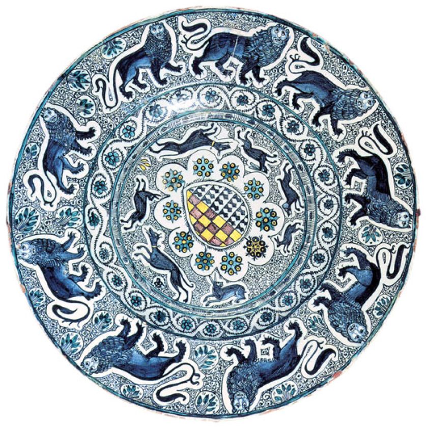 Z lwami, psami gończymi i zającami, XVI w., Florencja