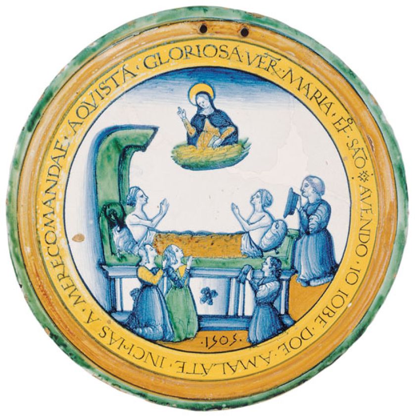 Tabliczka przedstawiająca Matkę Boską błogosławiącą chorych, 1505 r.