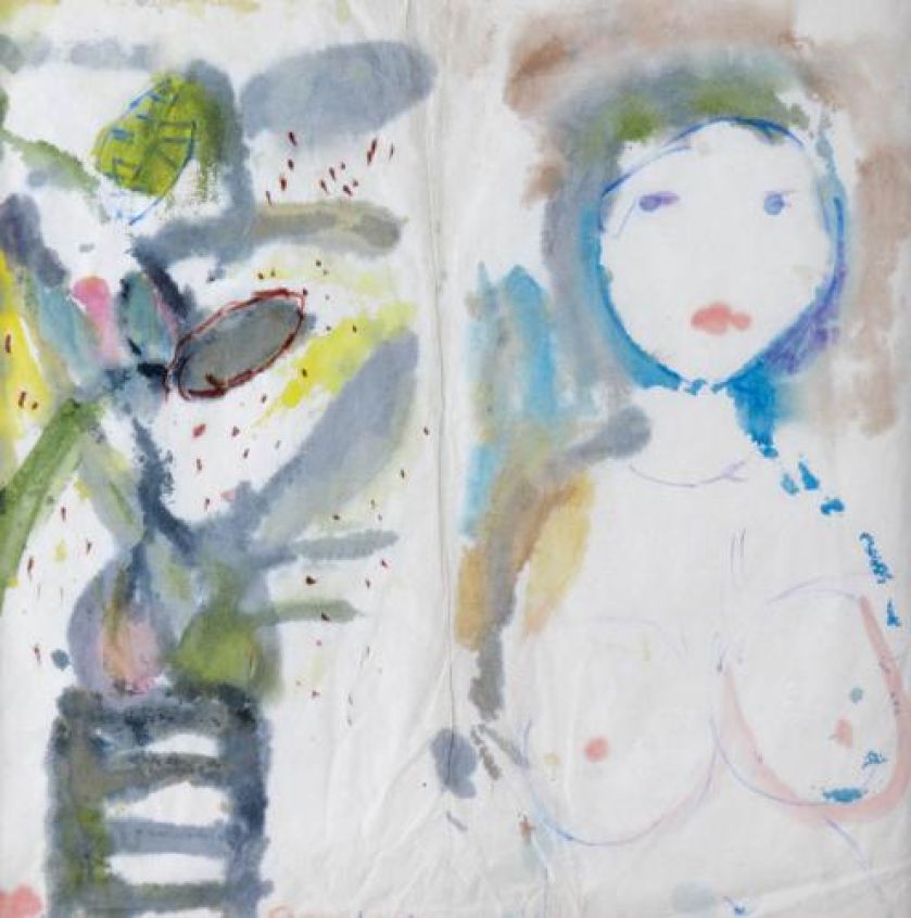 Artur Nacht-Samborski- Akt z kwiatami , ok. 1965 r., Galeria Arsenał w Poznaniu