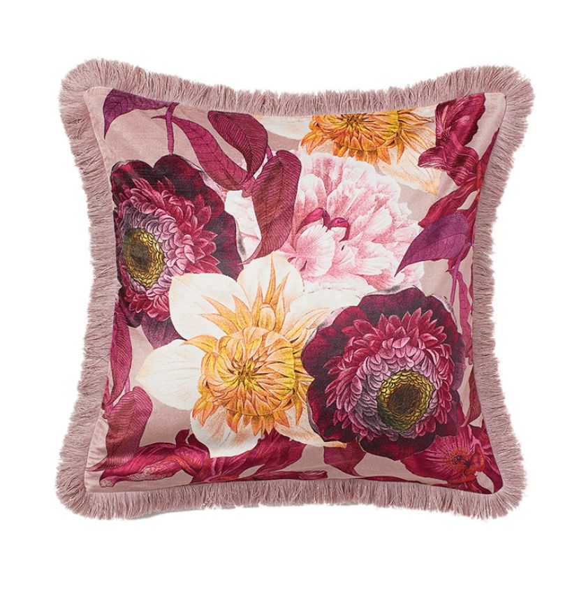 różowa poszewka na poduszkę