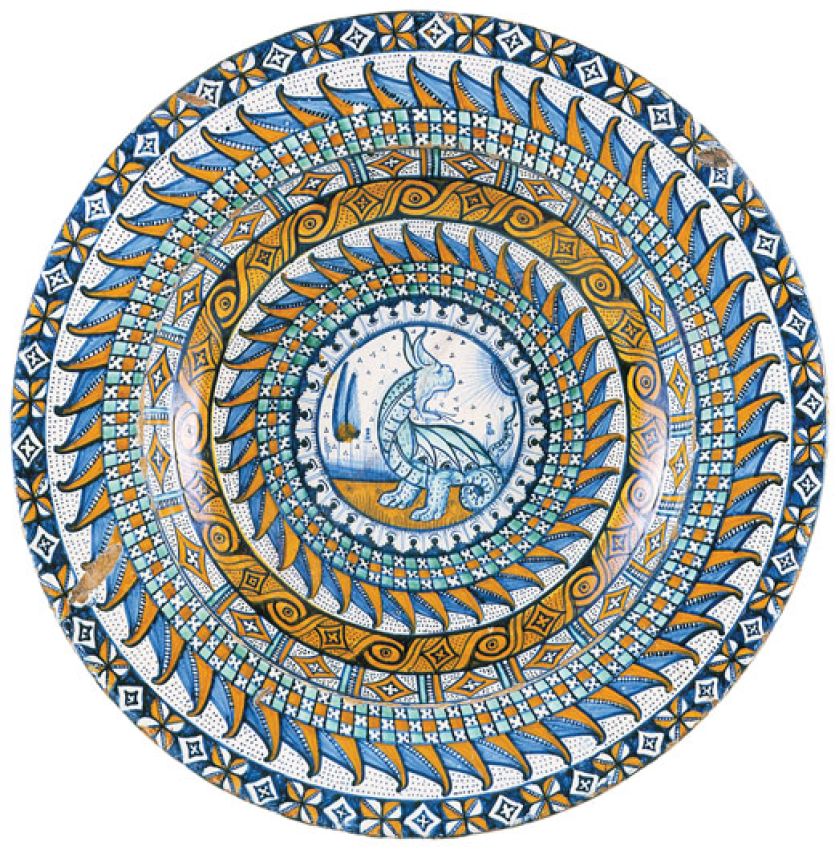 Zdobiona geometrycznymi wzorami, XV w., szkoła włoska