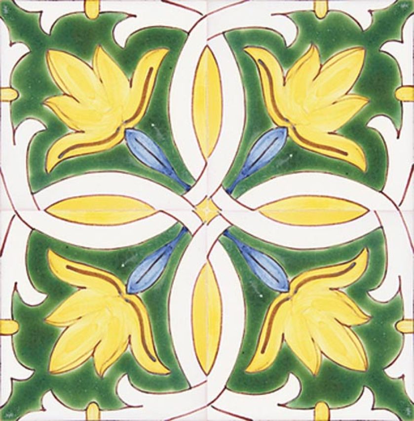 Płytka inspirowana XVII-wiecznym wzorem portugalskim. EUROMKII