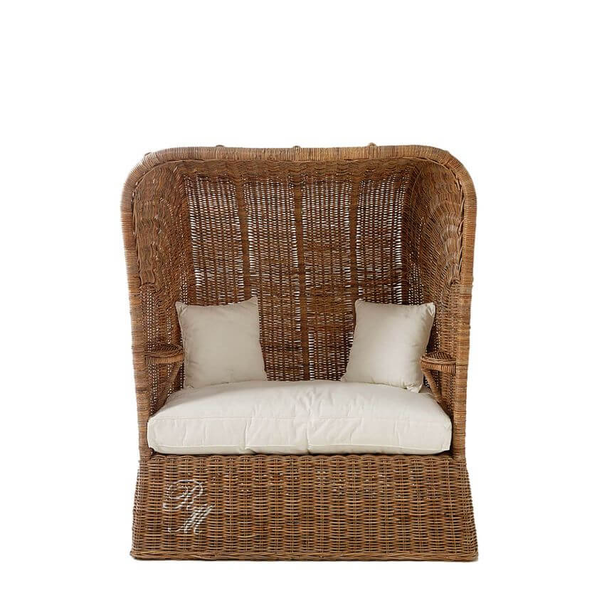 Współczesny kosz rattanowy, Biarritz