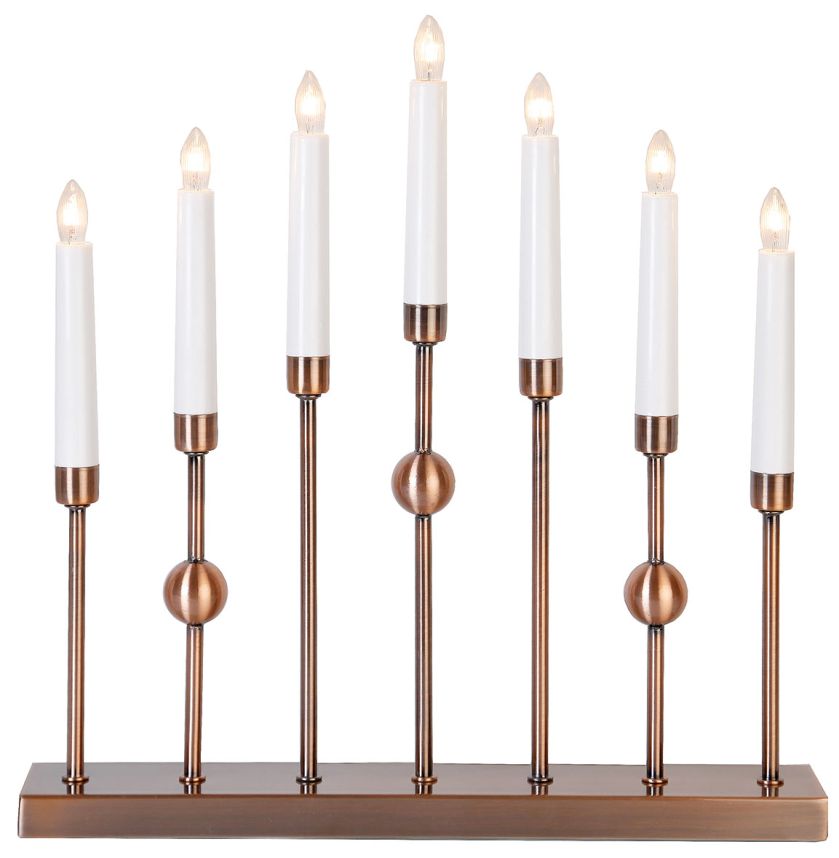 Gustavo, świecznik miedziany, wys. 37 cm, 237,90 zł, lampy.pl