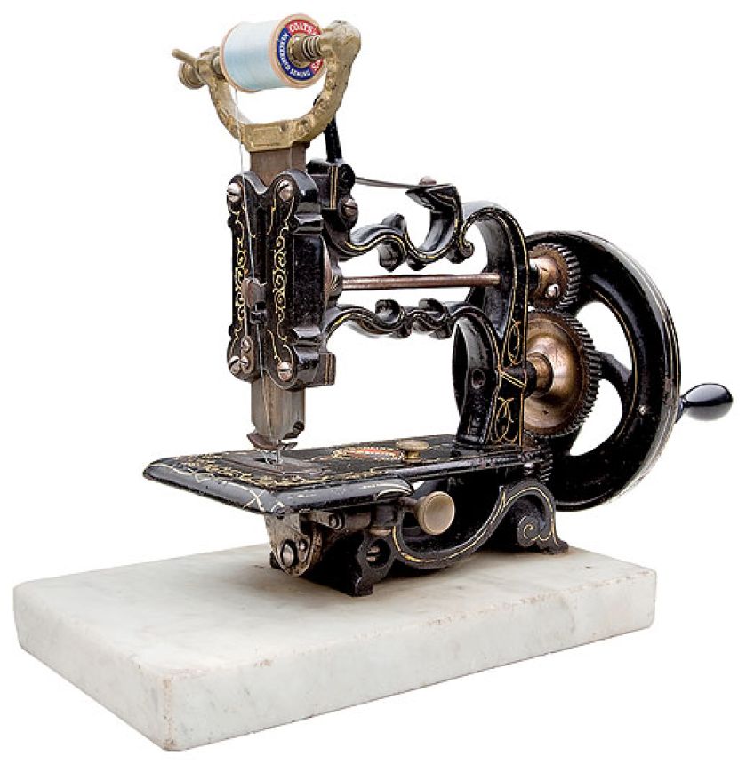 Historia wynalezienia maszyny do szycia z seksem w tle.