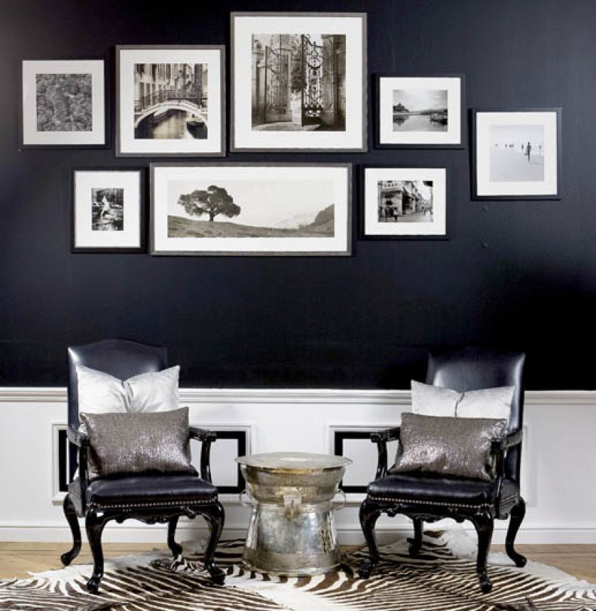 Ramki na zdjęcia w salonie