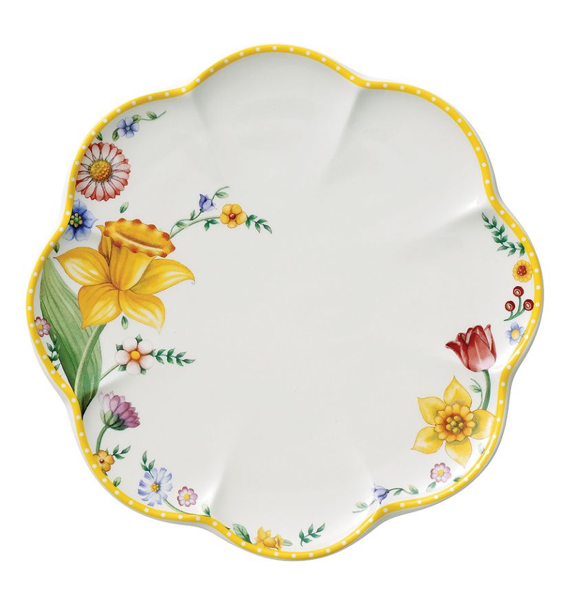Talerz w kwiaty. Kolekcja Wiosenne przebudzenie, talerzyk za 95 zł, VILLEROY BOCH