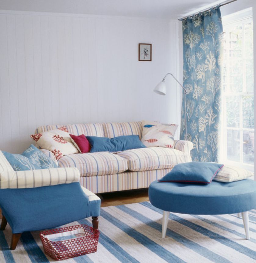 Hero, RED-BLUE 1, Jane Churchill. Co potrafi tapeta