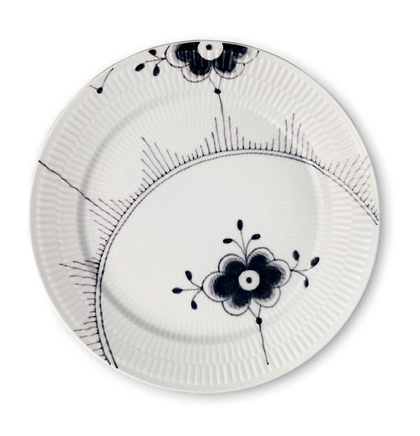 Talerz Black Fluted Mega. Porcelana Royal Copenhagen