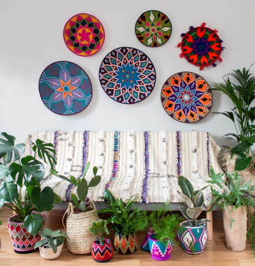 Osłonki na doniczki w stylu boho