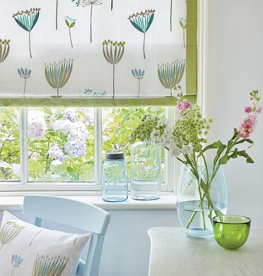 Tkanina na roletę: Culpepper, aqua/green J651F-03, 480 zł/m, Jane Churchill, IMPRESJE