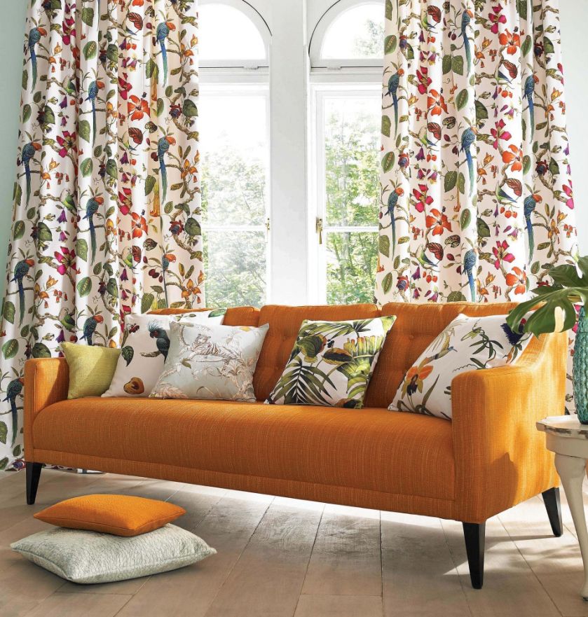 Kolorowe zasłony do salonu