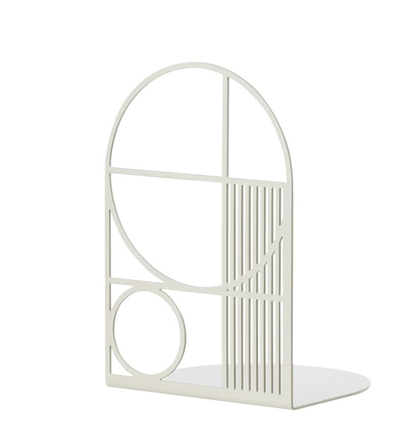 podpórki do książek w stylu bauhaus