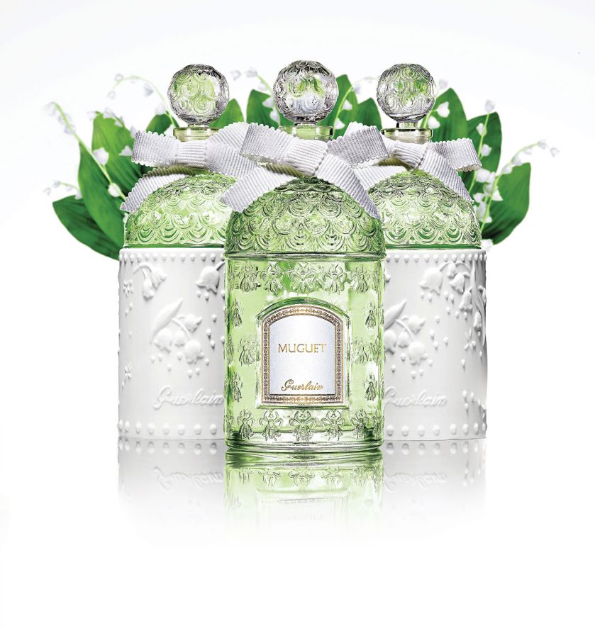 Muguet, Guerlain. Flaszeczka z kwiatkiem