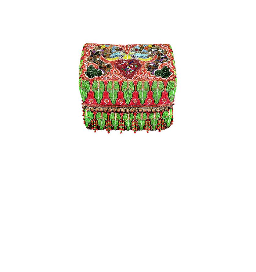 Wyszywana szkatułka ślubna, Sumatra, 1930-1960.