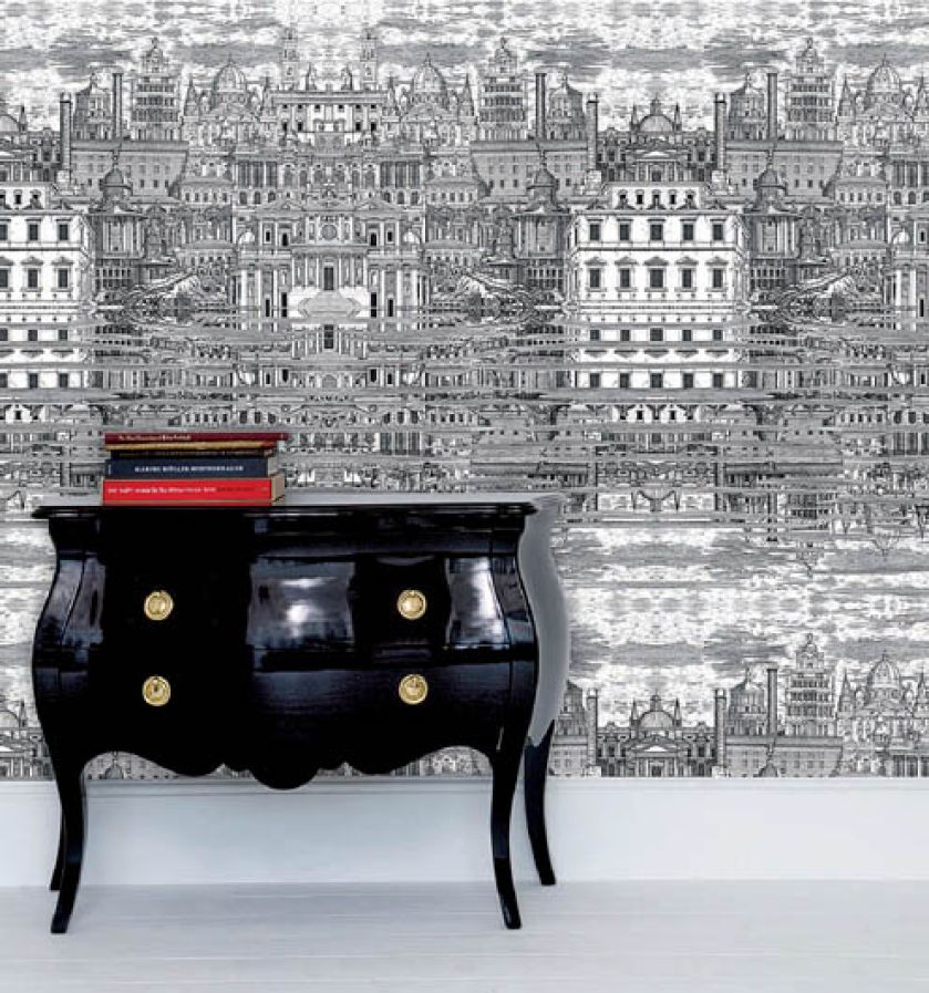 Piero Fornasetti i jego muza. Dizajner, tapety, piero fornasetti, lina cavalieri