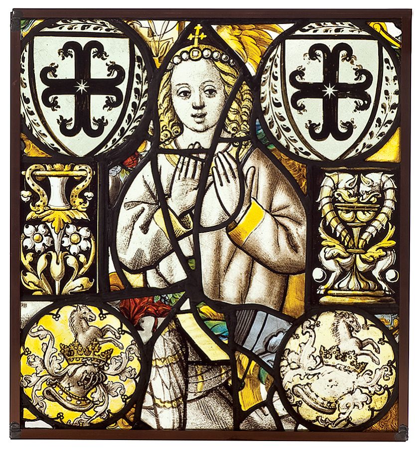 Kompozycja pięciu witraży gabinetowych, Nadrenia, XVI-XVII w.