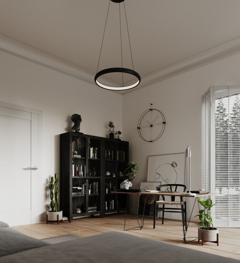 Klasyczne i naturalne wnętrza z nutką industrializmu w domu