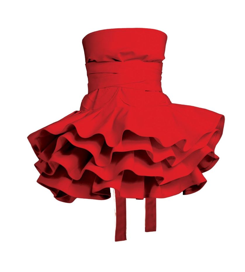 Temperamentny fartuch kuchenny Lukrecja marki COOKie, 297 zł, fabrykaform.pl