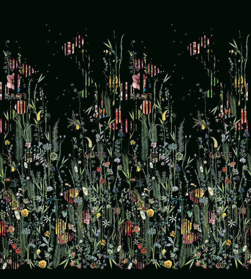 Tkanina Orchids Fantasia Craft Crepuscule, Designers Guild