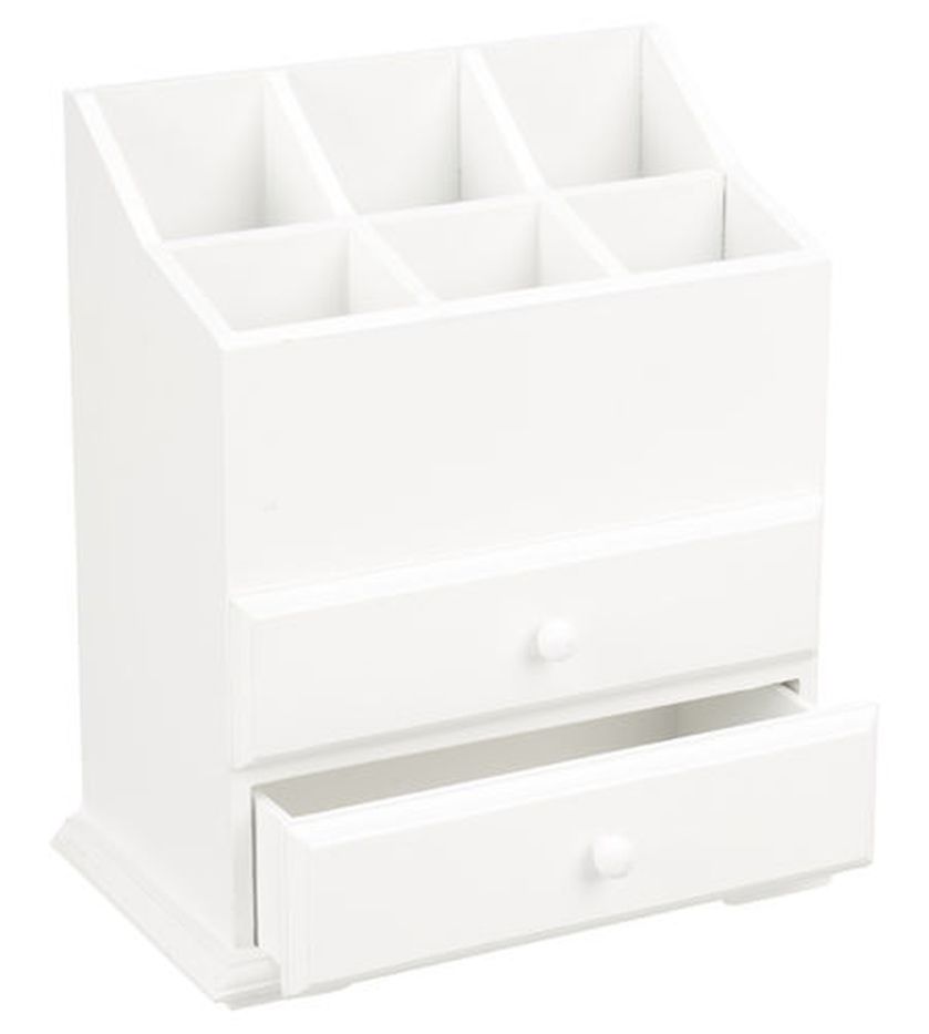 drewniany organizer na biurko