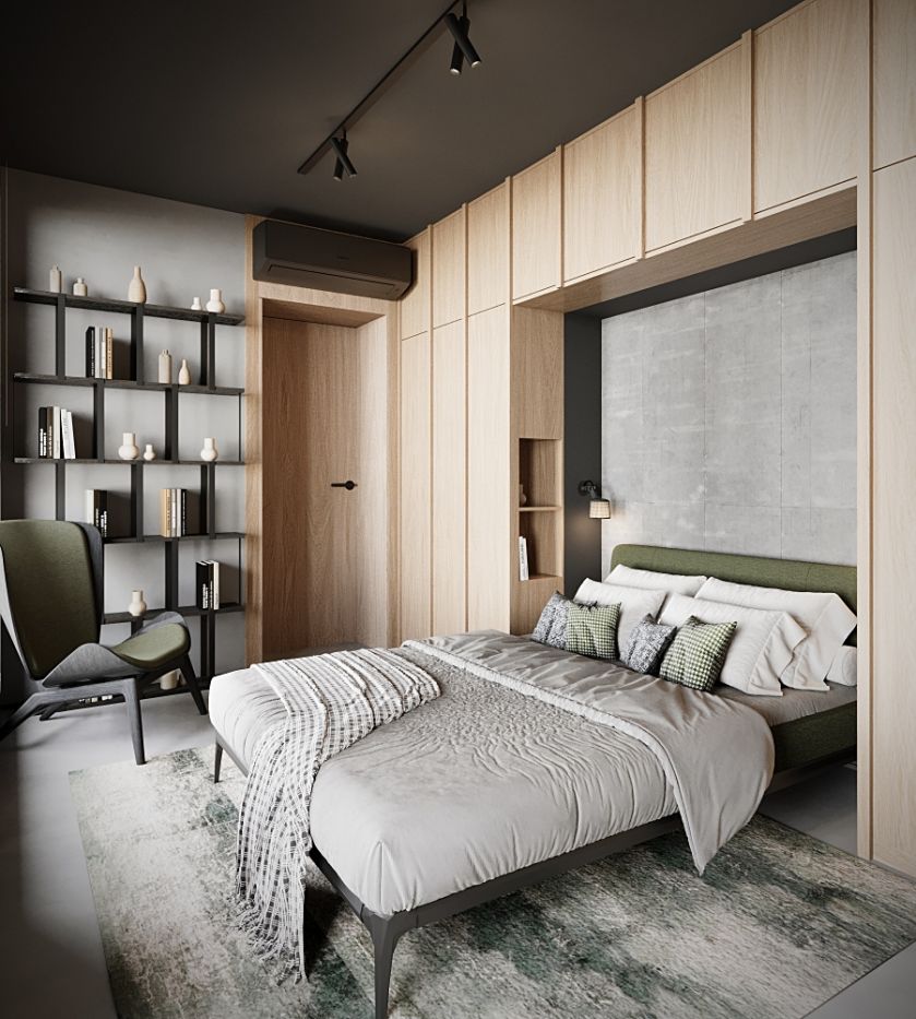 sypialnia styl eklektyczny