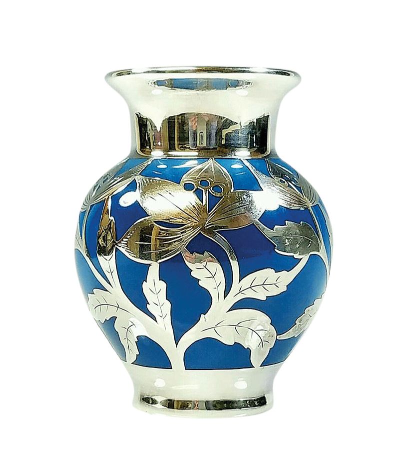 Porcelanowy wazon z kwiatami, Carl Spahr, lata 20. XX w.