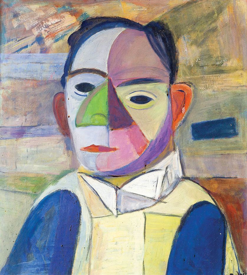 Zygmunt Radnicki: Mężczyzna w żółtej kamizelce, 1965 r.