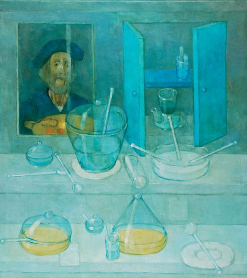 Szkło z odbiciem w lustrze , 2003 r., Kiejstut Bereźnicki, cw 20 000 zł, REMPEX