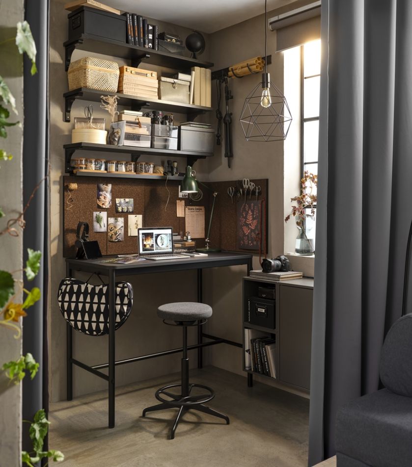 kącik do pracy w domu
