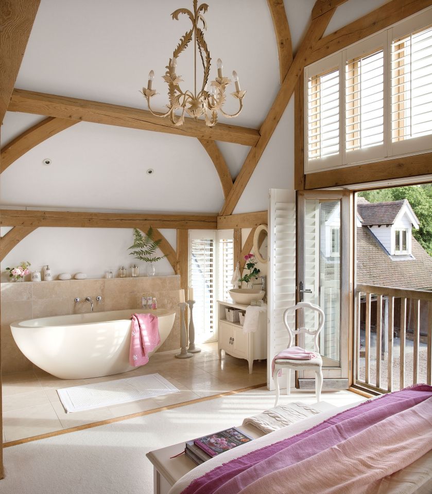 łazienka w stylu rustykalnym