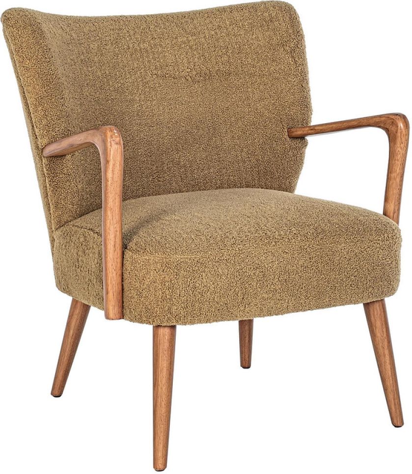 fotel z imitacją wełny