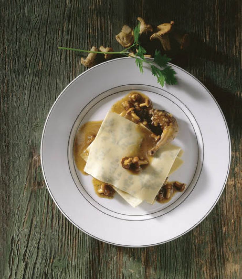 Lasagne z przepiórką. Leśne przysmaki