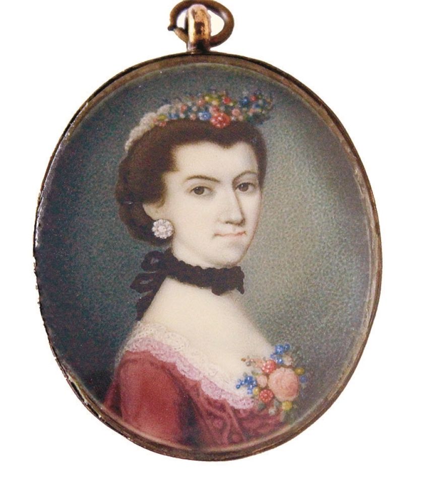 Peter Paul Lens, Portret damy , ok. 1750 r.