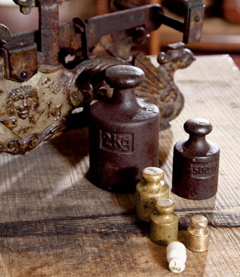 Odważniki, okres międzywojenny, Muzeum Historyczne Miasta Krakowa, fot. A. Wojtuń/Green Carrot.