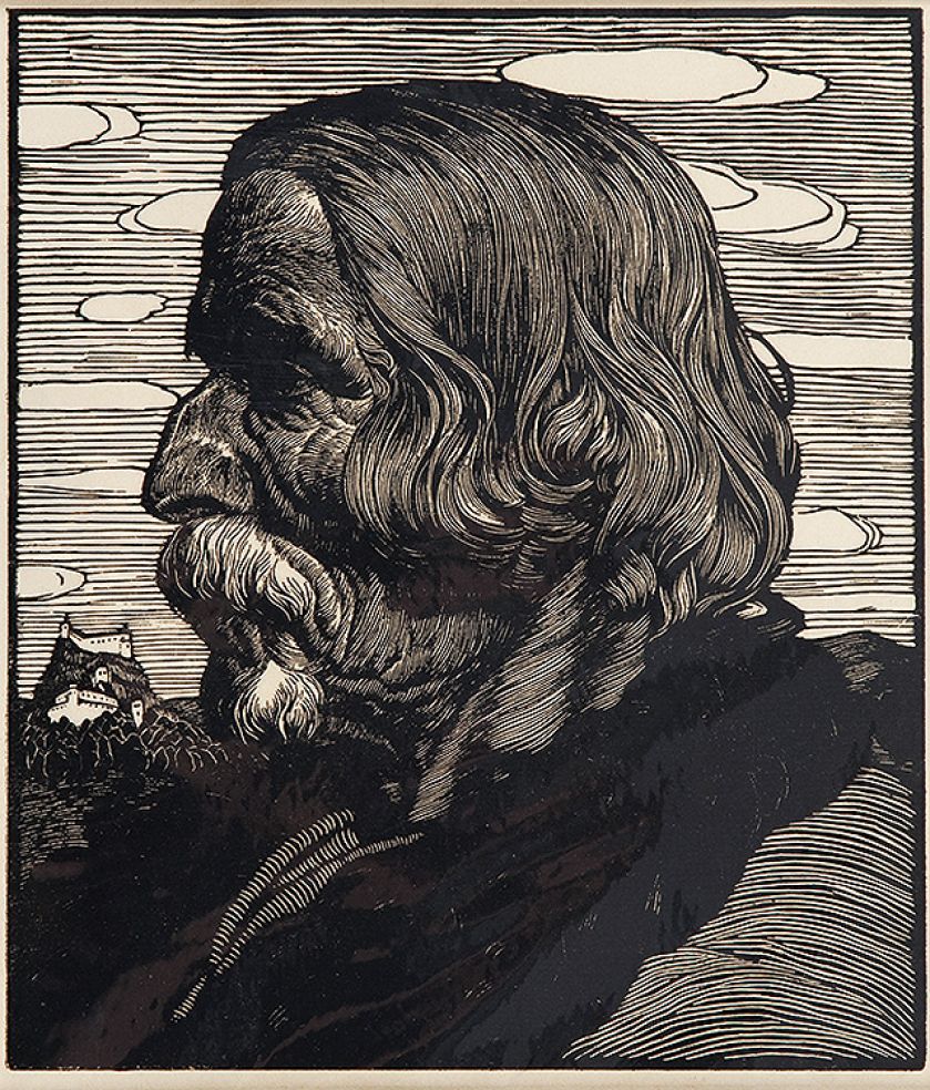 Profil górala , Desa Unicum, 6. Aukcja Prac na Papierze z 16 lutego 2012 r.