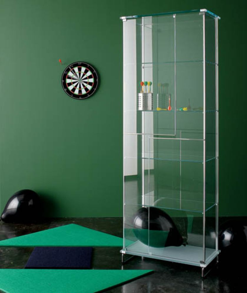 Szklana Tetris. MAX FLIZ. Witryny i serwantki