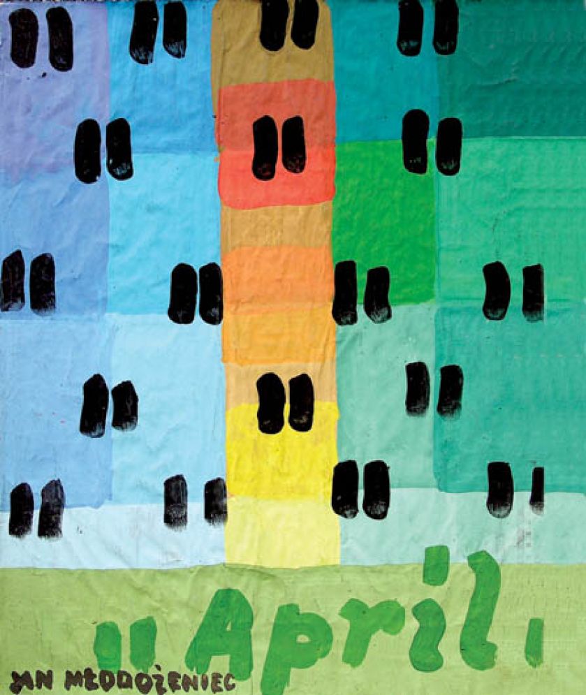 "Jan Młodożeniec, ""April"""