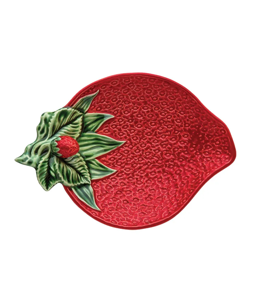 talerz w kształcie truskawki