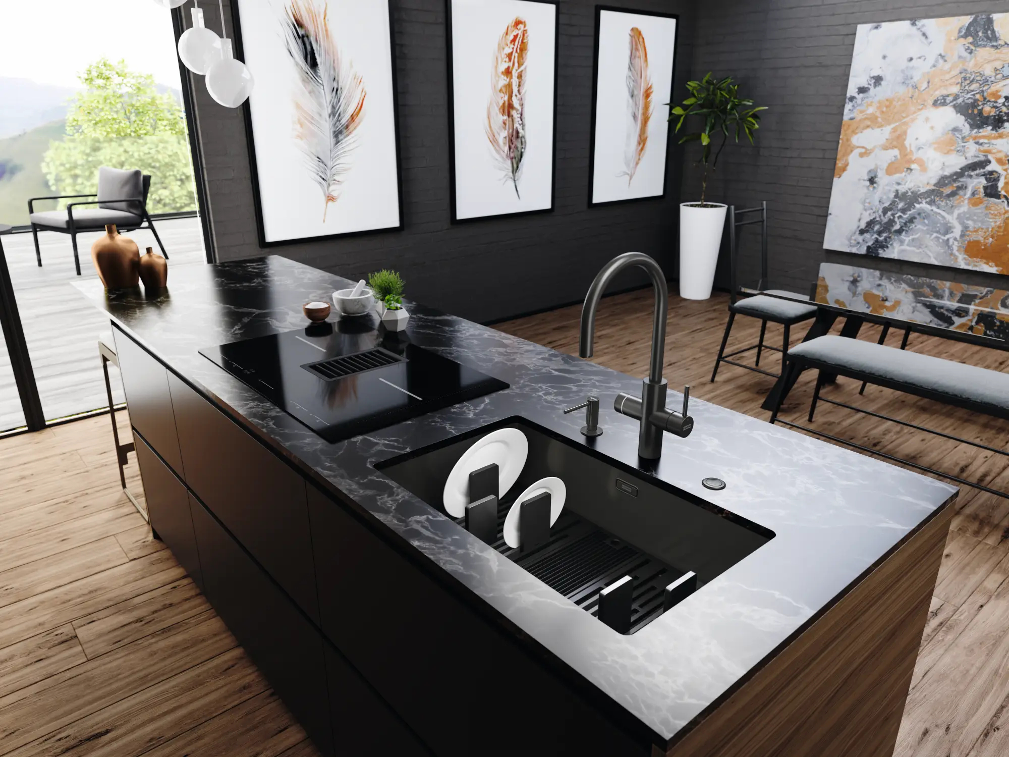 bateria filtrująca Franke Mythos Water Hub antracytowa