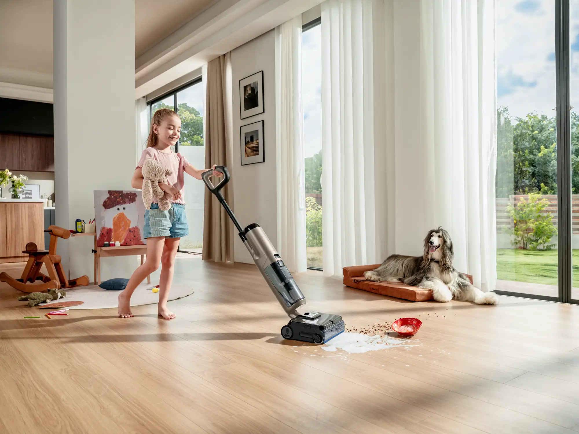 Tineco Floor One S7 Max Gold – odkurzacz myjący 2w1 w czarno-złotym wykończeniu