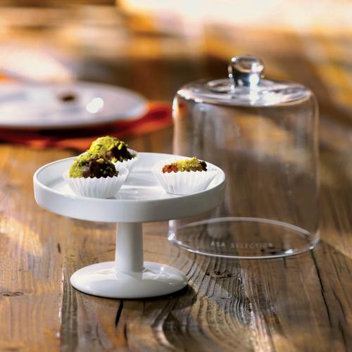 Patera na ciasto ze szklaną pokrywką. Grande. Cena – 19 euro. LEONARDO